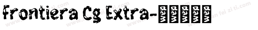 Frontiera Cg Extra字体转换
